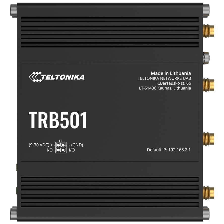 A large main feature product image of Teltonika TRB501 Industrial 5G Gateway