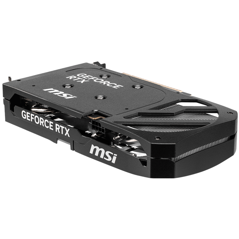 A large main feature product image of MSI GeForce RTX 5060 Ti SHADOW 2X OC PLUS 16GB GDDR7