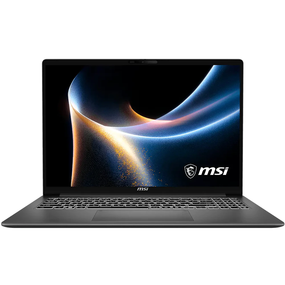 A large main feature product image of MSI Modern 16S AI+ (G3M) - 16" OLED, Ultra 7, 16GB/512GB - Win 11 Notebook