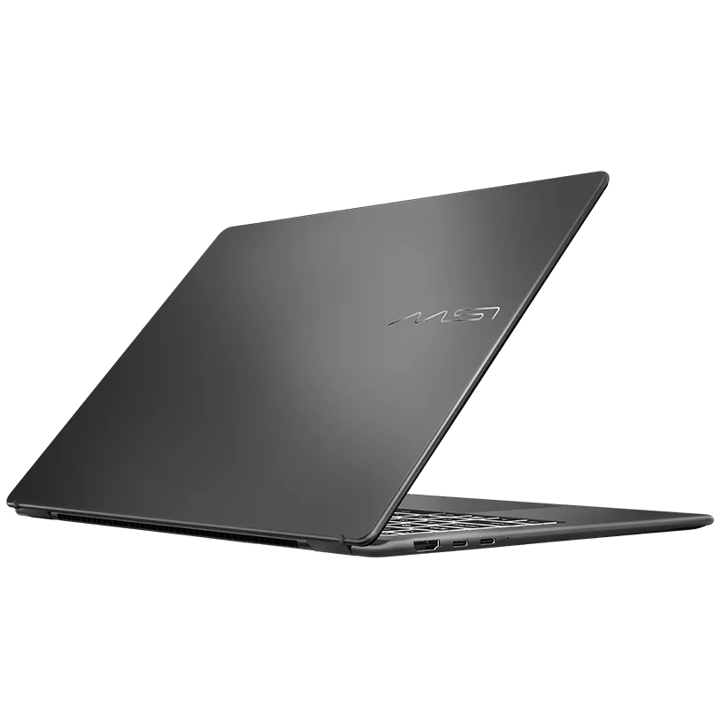 A large main feature product image of EX-DEMO MSI Prestige 14 AI+ (D3M) -14" 120Hz OLED,  Ultra 7 355, 32GB/512GB - Win 11 Notebook