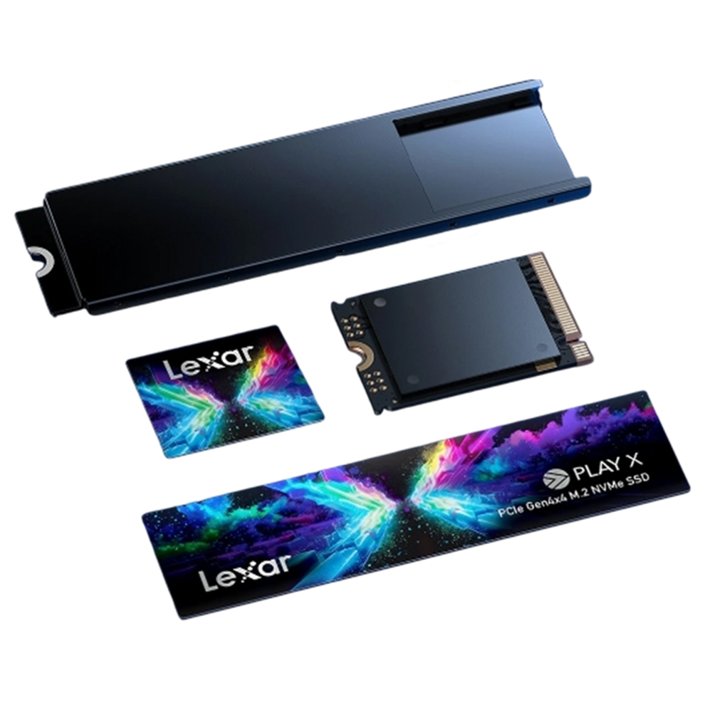 A large main feature product image of Lexar PLAY X 2230/2280 PCIe Gen4 NVMe M.2 SSD - 1TB