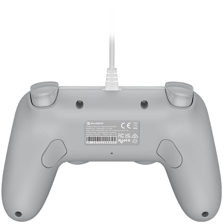 A large main feature product image of GameSir Tegenaria Lite Wired Symmetric Gaming Controller - Retro White