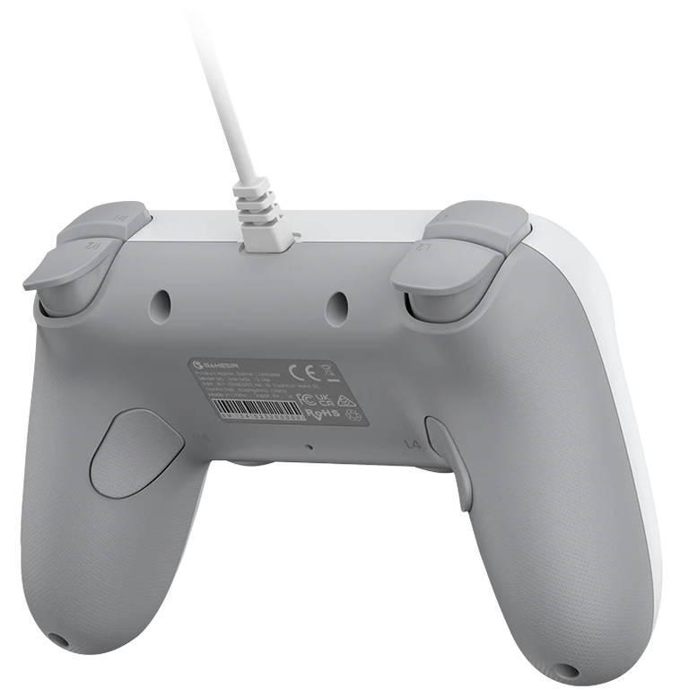 A large main feature product image of GameSir Tegenaria Lite Wired Symmetric Gaming Controller - Retro White