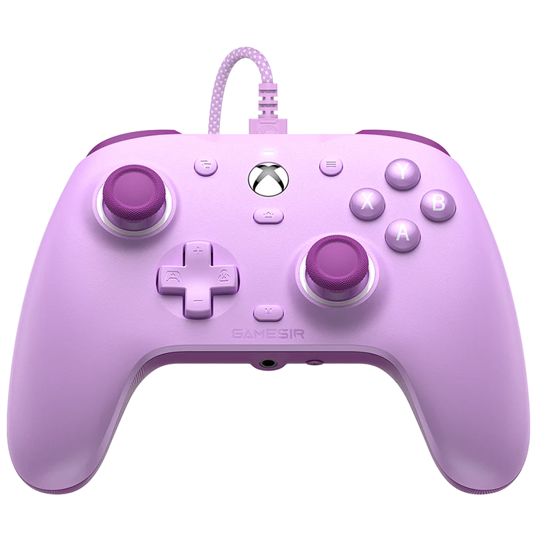 A large main feature product image of GameSir G7 SE Wired Controller with Hall Effect Sticks - Radiant Purple
