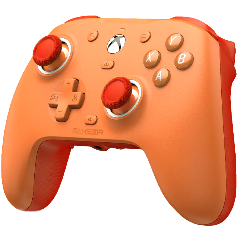 A large main feature product image of GameSir G7 SE Wired Controller with Hall Effect Sticks - Vibrant Orange