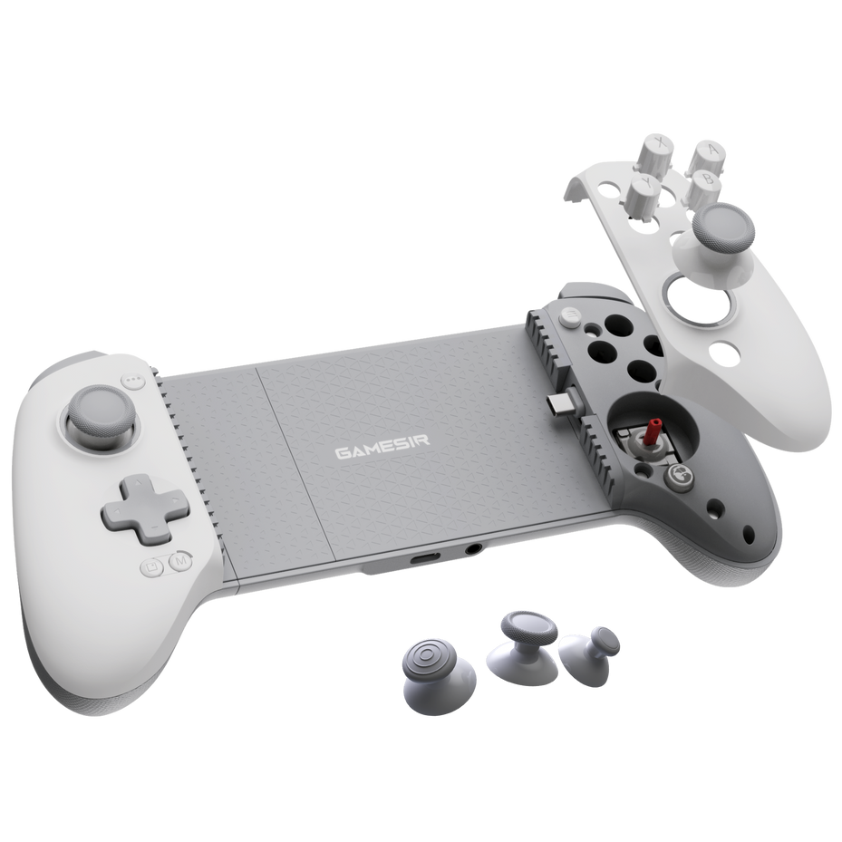 A large main feature product image of GameSir G8+ Galileo Type-C Wired Mobile Gaming Controller
