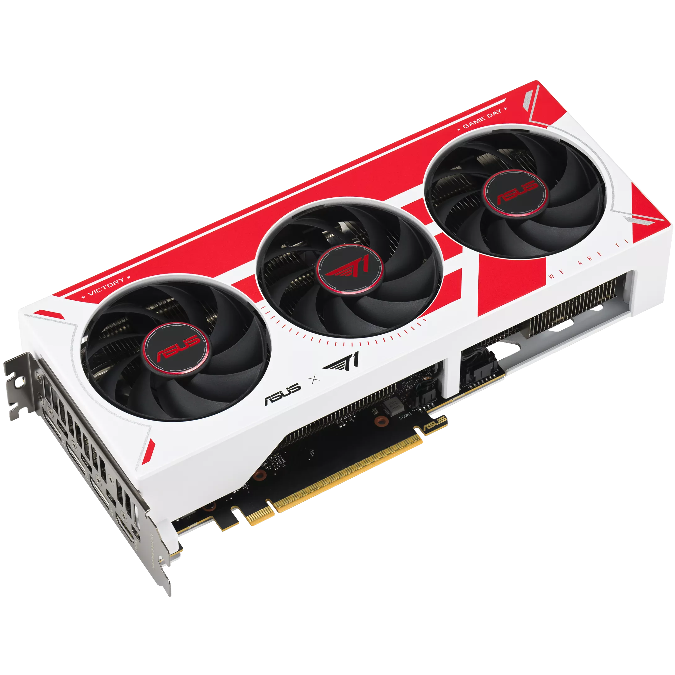 A large main feature product image of ASUS GeForce RTX 5060 Ti OC 8GB GDDR7 - T1 Edition