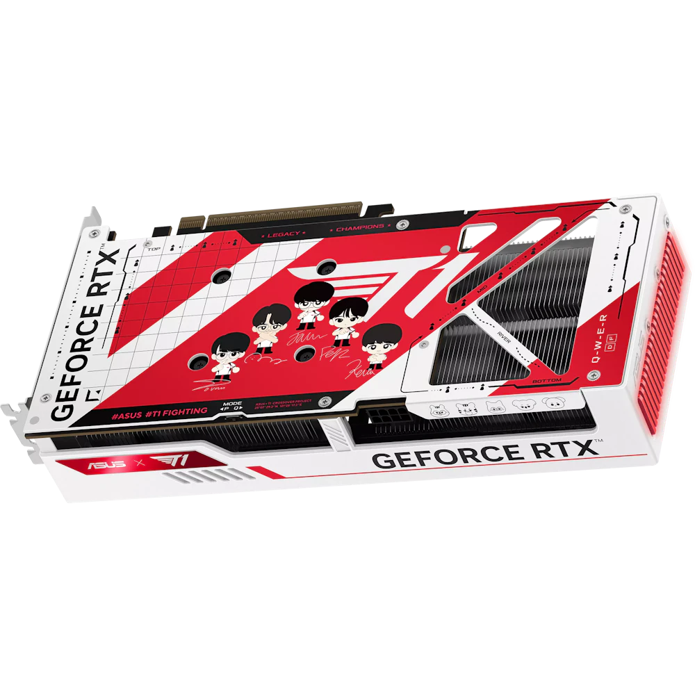 A large main feature product image of ASUS GeForce RTX 5060 Ti OC 8GB GDDR7 - T1 Edition
