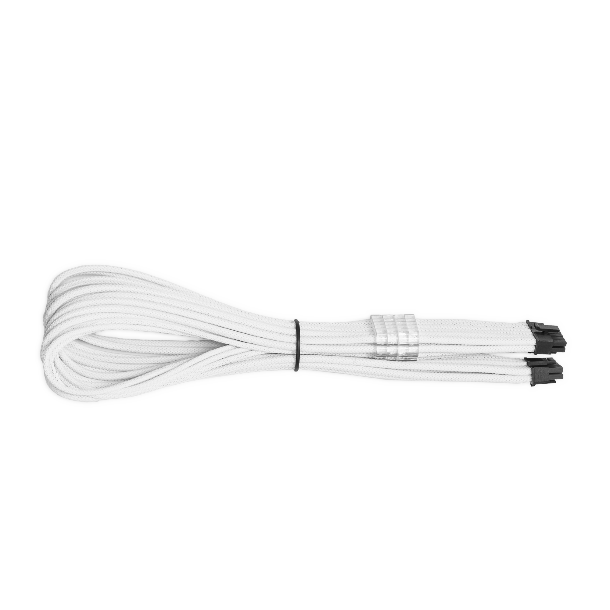 A large main feature product image of EX-DEMO GamerChief 12VHPWR 45cm Male to Male Sleeved Cable (White)