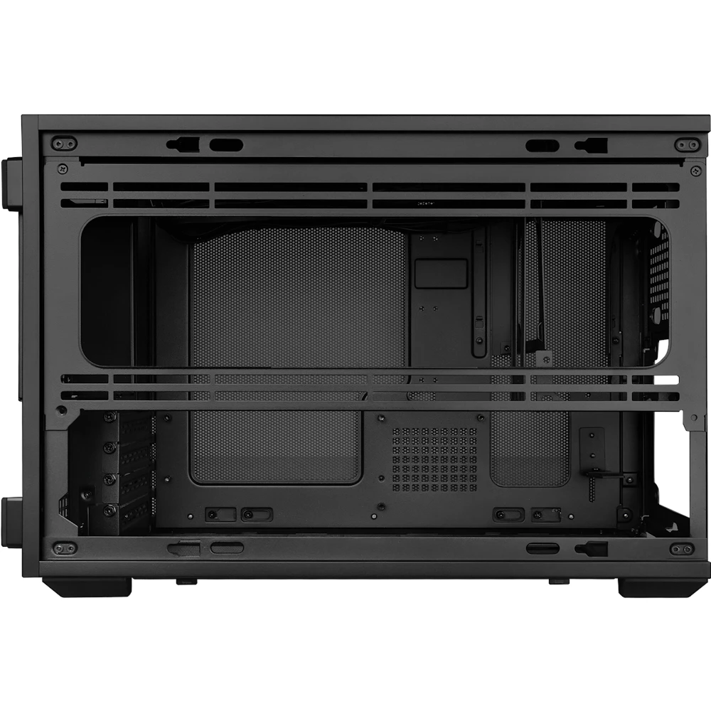 A large main feature product image of Lian Li DAN-B4 Wooden 21.3L Compact mATX Case (Black)