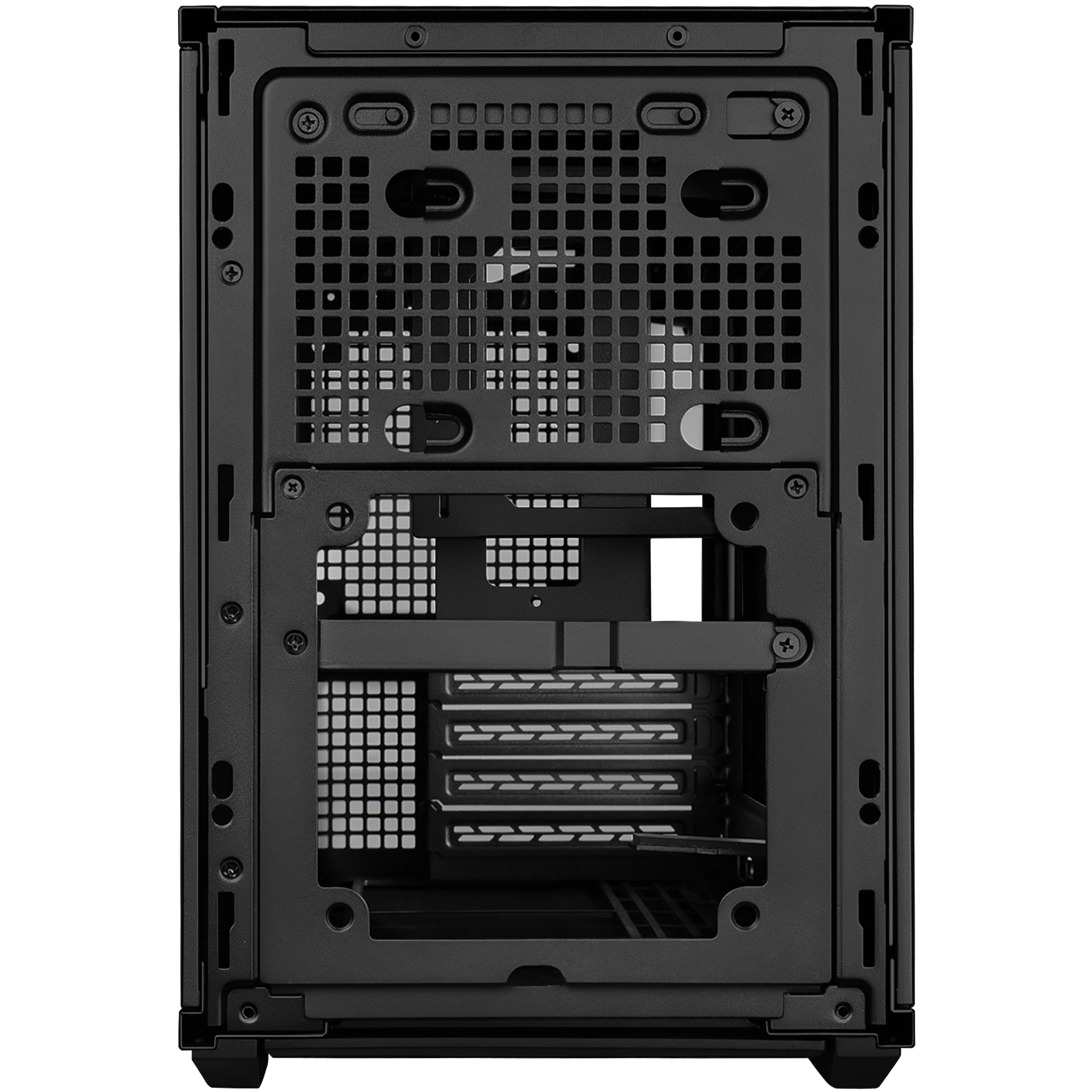 A large main feature product image of Lian Li DAN-B4 Wooden 21.3L Compact mATX Case (Black)