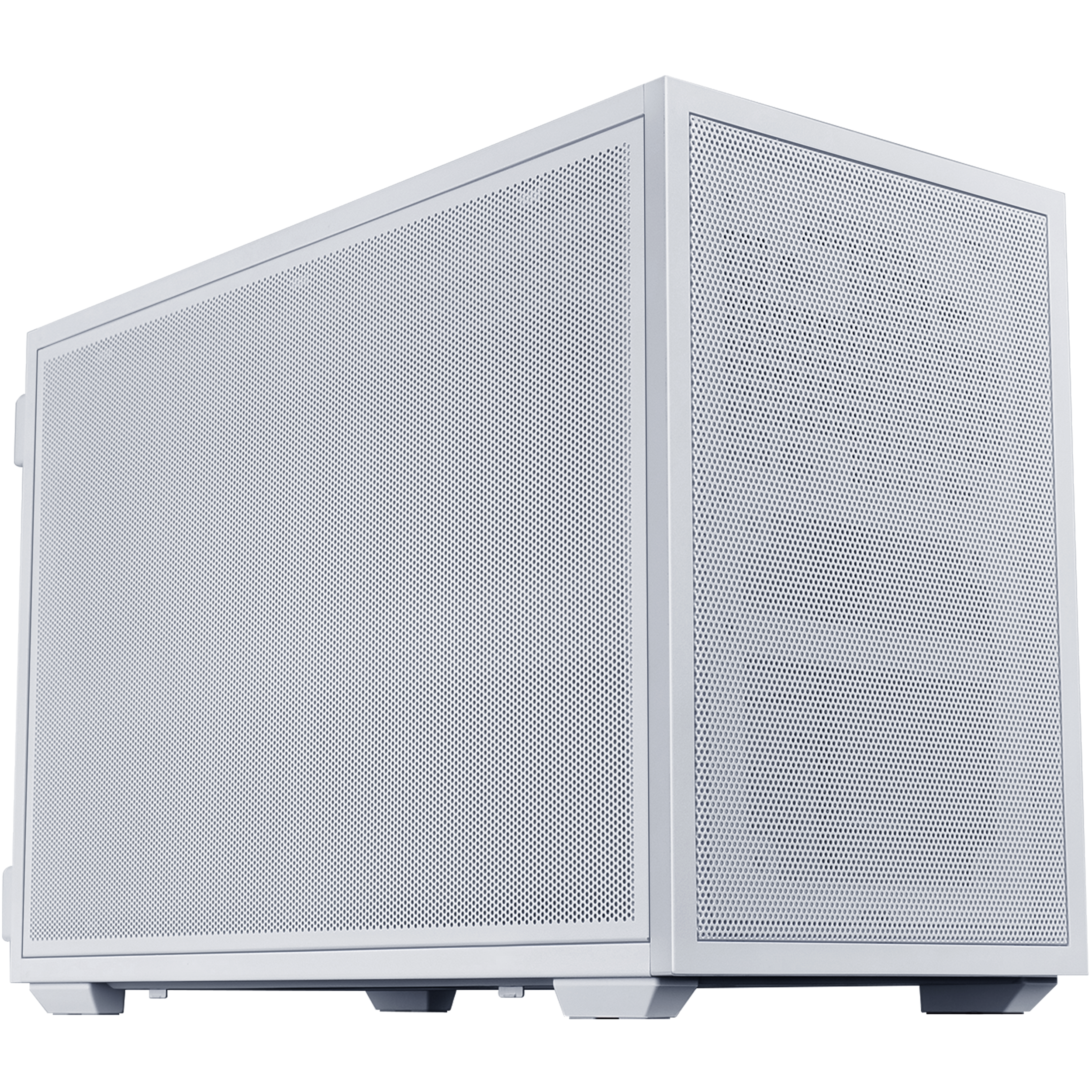 A large main feature product image of Lian Li DAN-B4 21.3L Compact mATX Case (White)