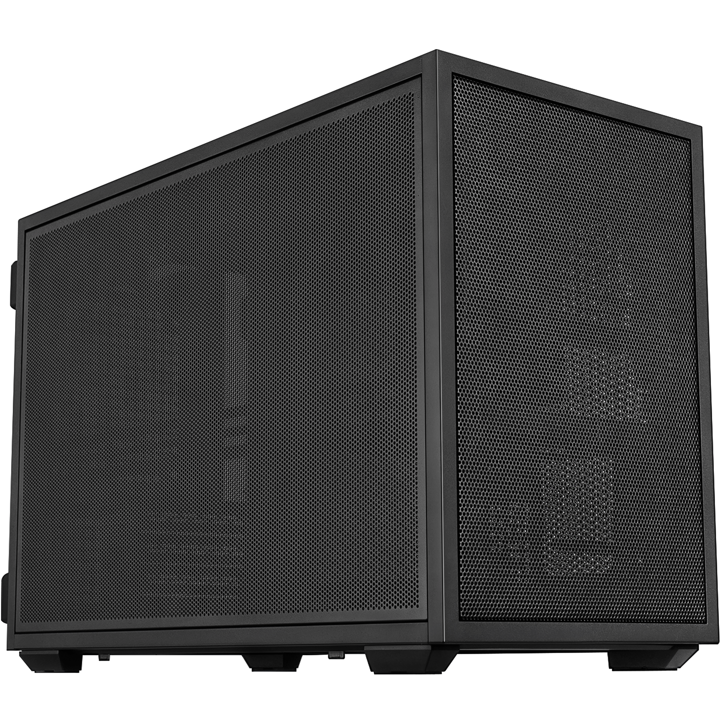 A large main feature product image of Lian Li DAN-B4 21.3L Compact mATX Case (Black)