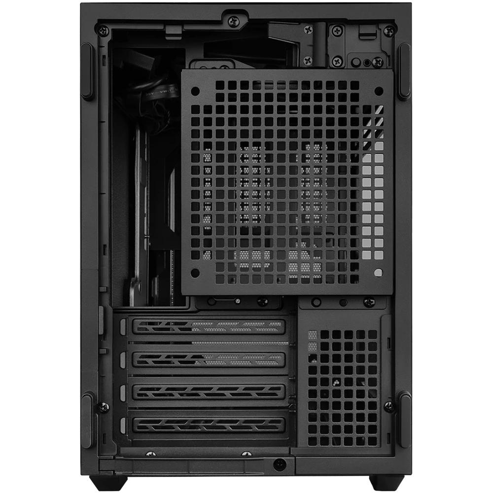 A large main feature product image of Lian Li DAN-B4 21.3L Compact mATX Case (Black)