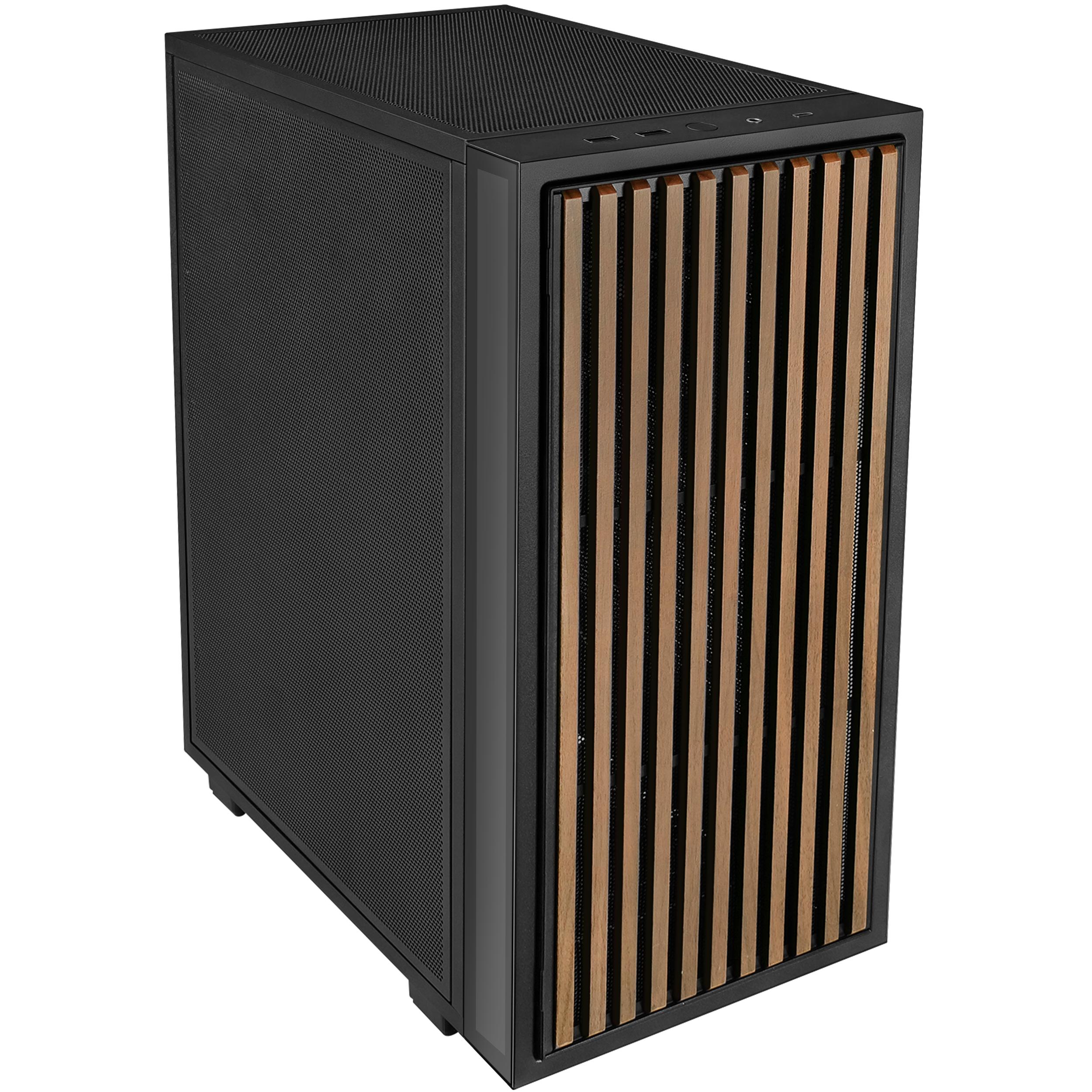 A large main feature product image of Lian Li Vertical AeroDeck for DAN-B4 mATX (Black)