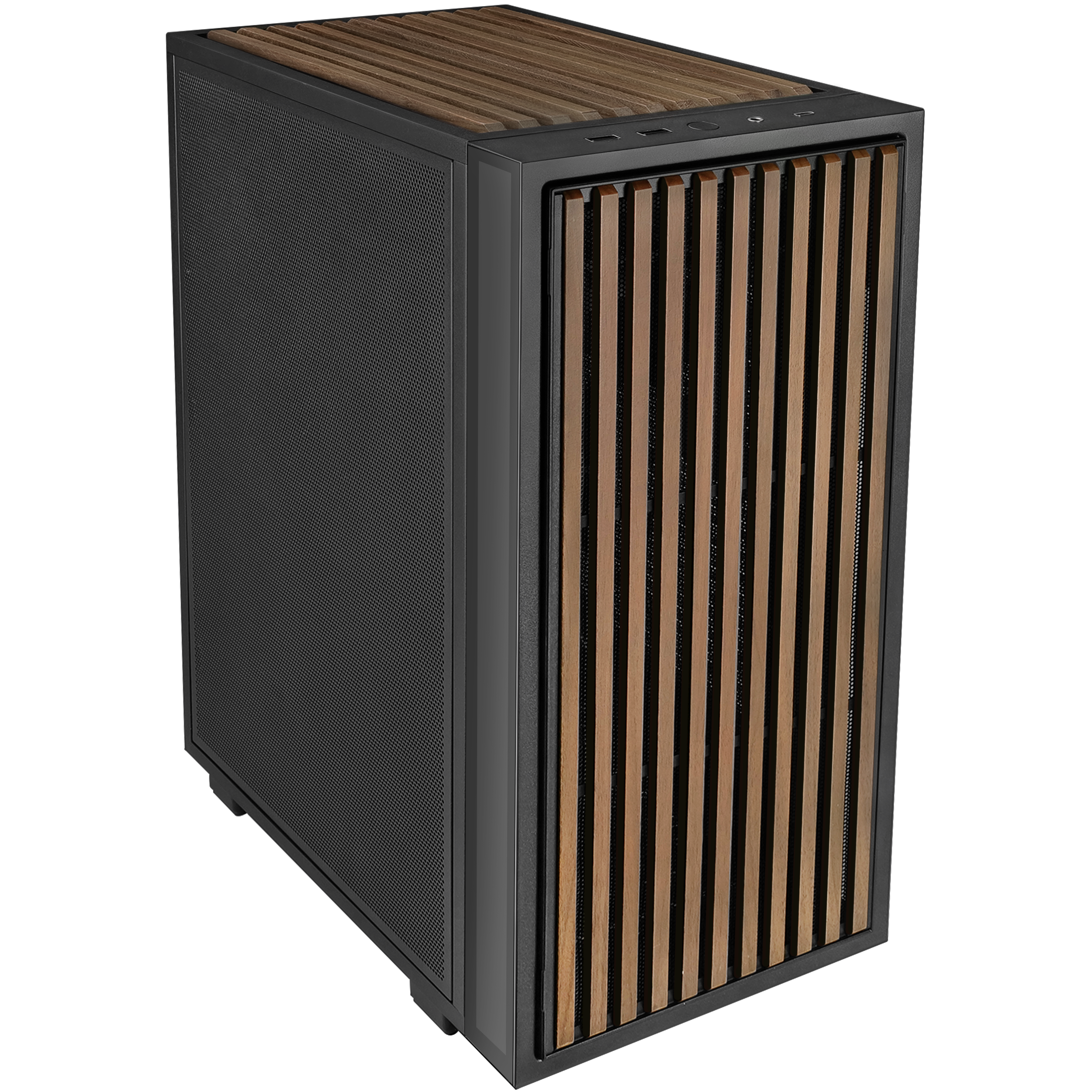 A large main feature product image of Lian Li Vertical AeroDeck for DAN-B4 mATX (Black)