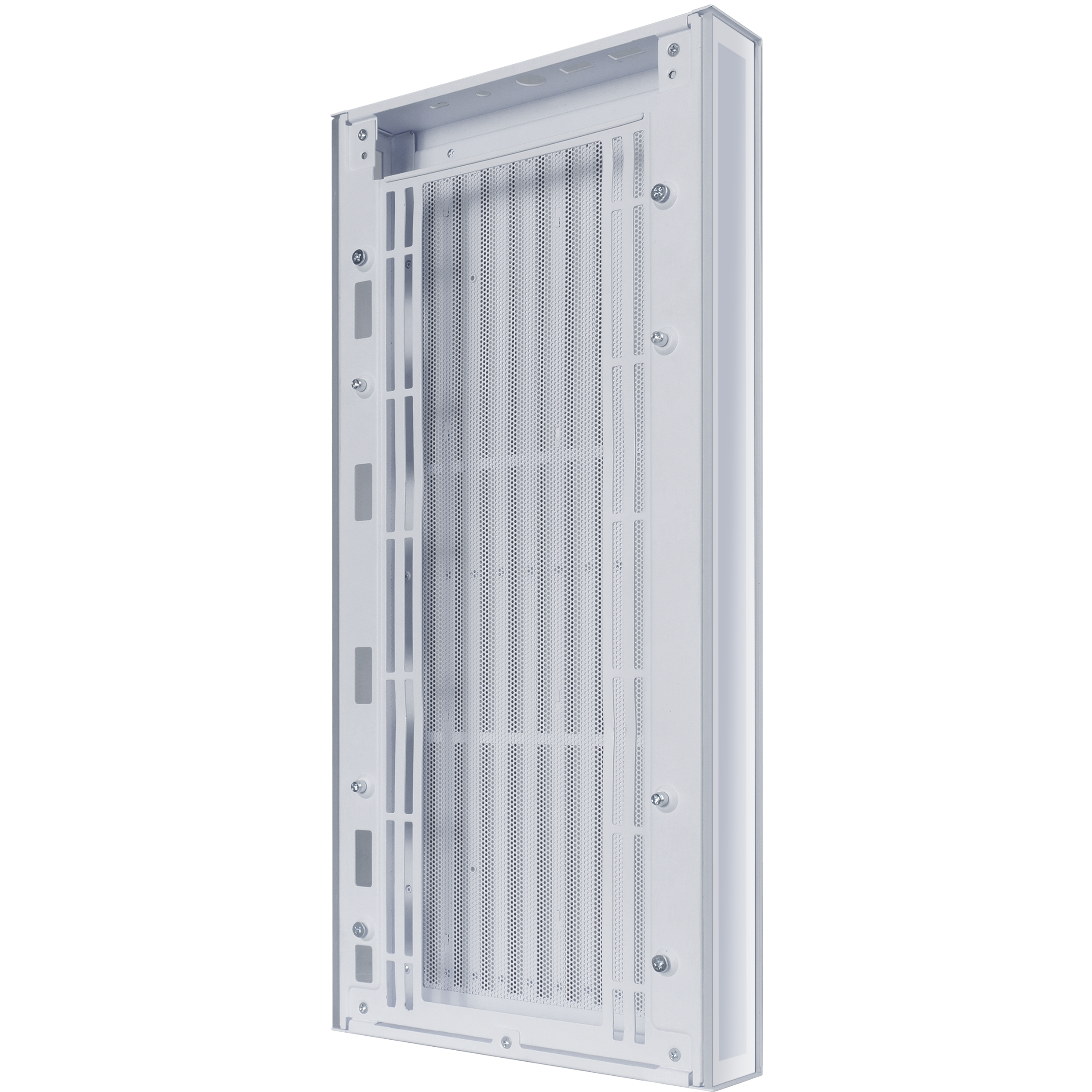 A large main feature product image of Lian Li Vertical AeroDeck for B4-mATX (White)