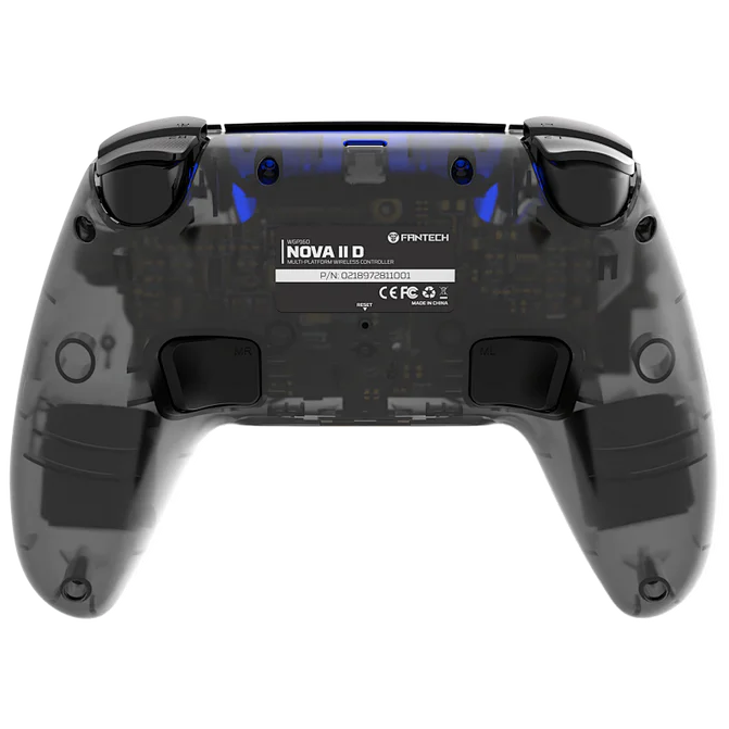 A large main feature product image of Fantech NOVA II D Wireless PS5/PC Gaming Controller with Touchpad - Black