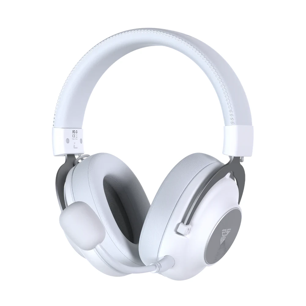 A large main feature product image of Fantech WHG05 STELLAR Wireless Bluetooth Dual Microphones Multi-platform Headset - White