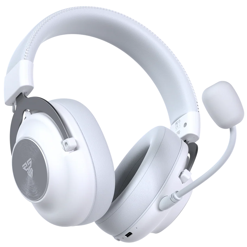 A large main feature product image of Fantech WHG05 STELLAR Wireless Bluetooth Dual Microphones Multi-platform Headset - White