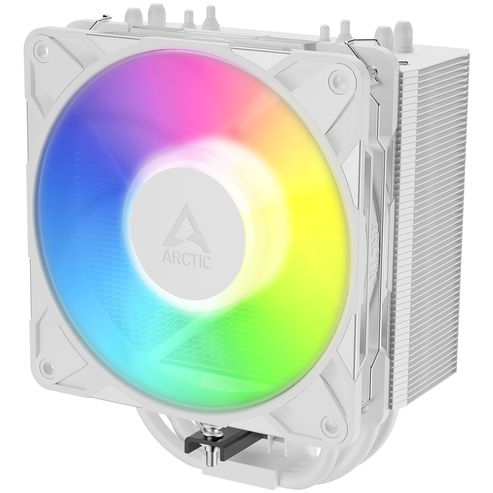 A large main feature product image of ARCTIC Freezer 36-S ARGB CPU Cooler (White)
