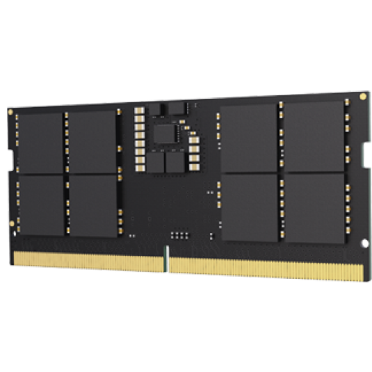 A large main feature product image of Lexar 16GB Single (1x16GB) DDR5-5600 C40 SO-DIMM