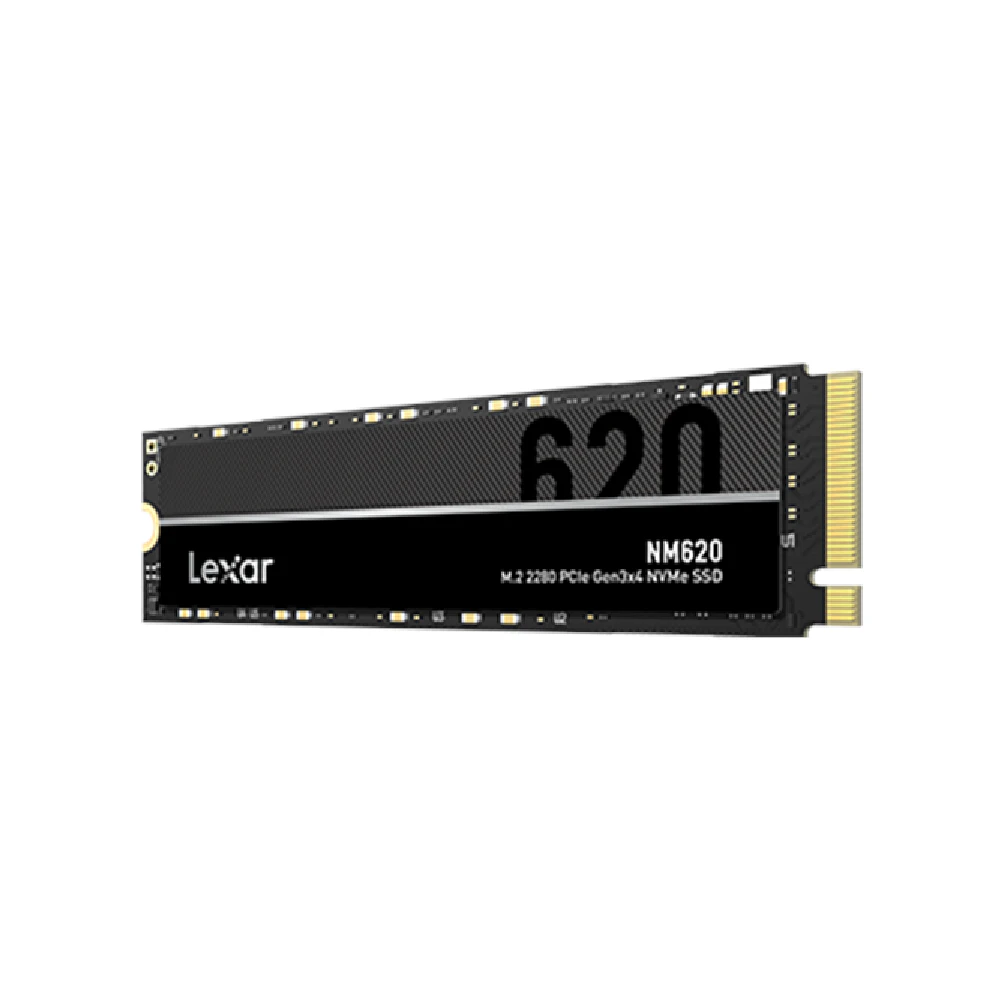 A large main feature product image of Lexar NM620 PCIe Gen3 NVMe M.2 SSD - 512GB