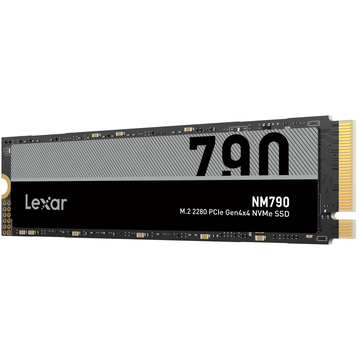 A large main feature product image of Lexar NM790 PCIe Gen4 NVMe M.2 SSD - 512GB