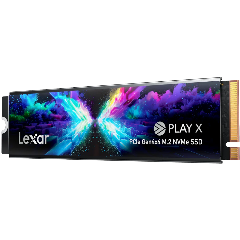 A large main feature product image of Lexar PLAY X 2230/2280 PCIe Gen4 NVMe M.2 SSD - 512GB
