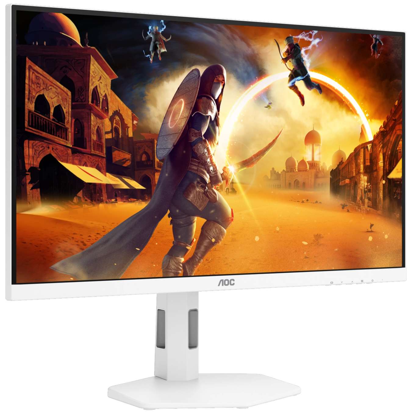 A large main feature product image of AOC Gaming U27G4/WS - 27" 4K 2160p 160Hz /  1080p 320Hz Dual-Mode 0.5ms Gaming Monitor