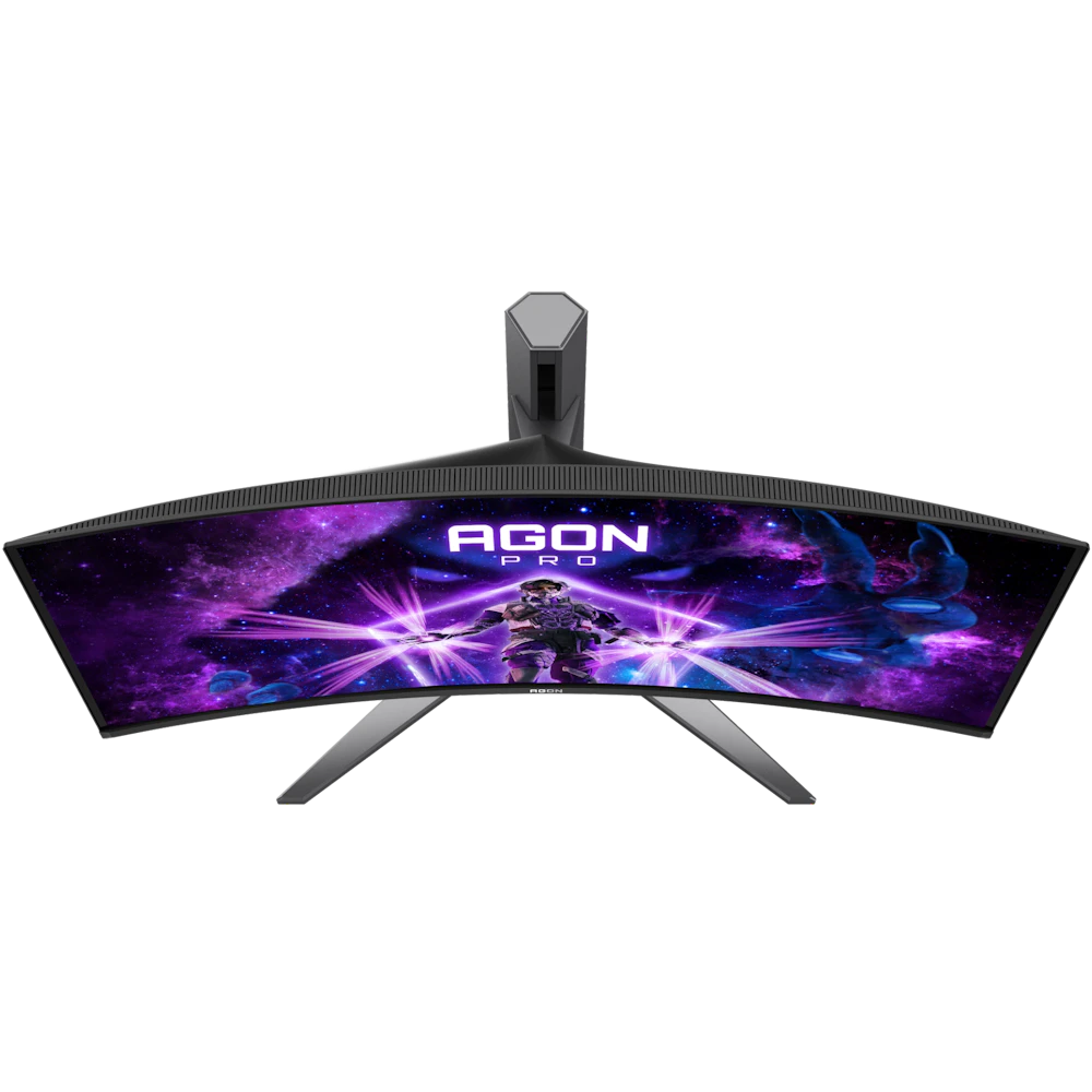 A large main feature product image of AOC AGON AGP346UCSD QD-OLED - 34" Curved 1440p 360Hz 0.03Ms Gaming Monitor