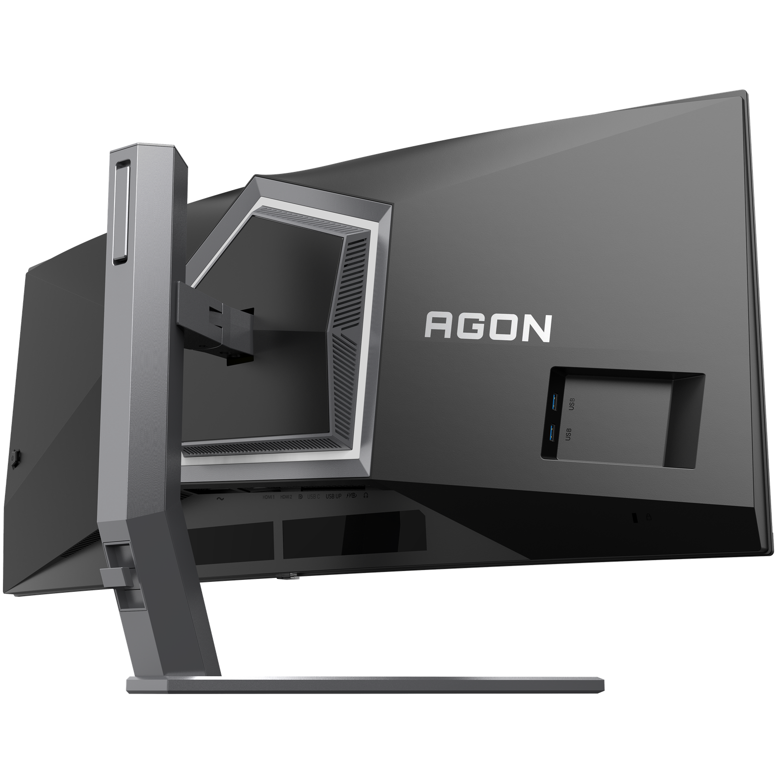 A large main feature product image of AOC AGON AGP346UCSD QD-OLED - 34" Curved 1440p 360Hz 0.03Ms Gaming Monitor