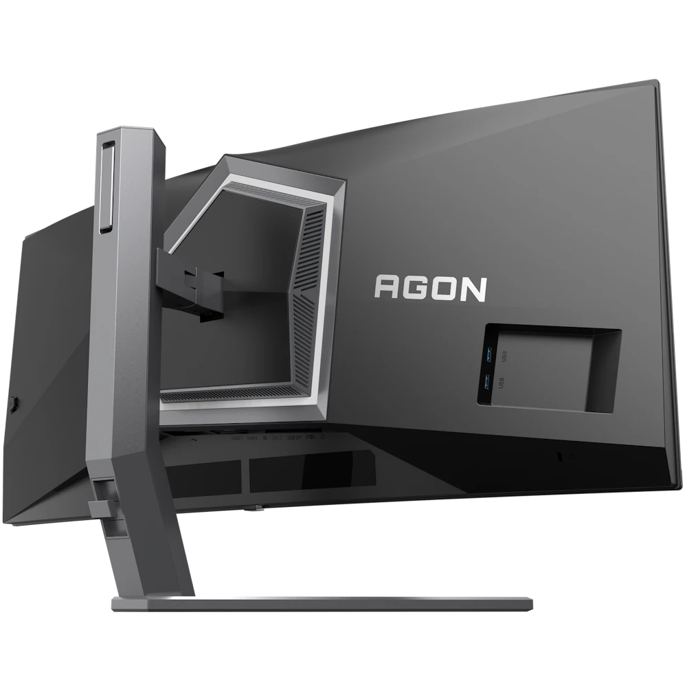 A large main feature product image of AOC AGON AGP346UCSD QD-OLED - 34" Curved 1440p 360Hz 0.03Ms Gaming Monitor