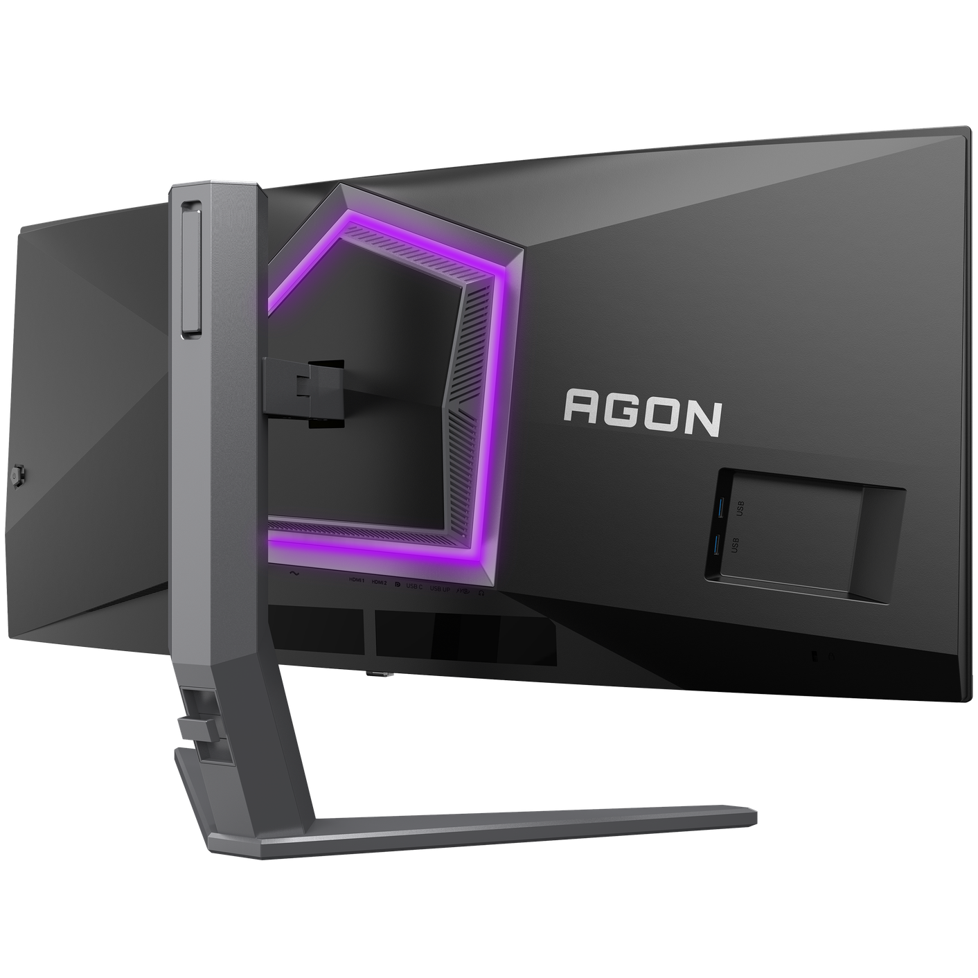 A large main feature product image of AOC AGON AGP346UCSD QD-OLED - 34" Curved 1440p 360Hz 0.03Ms Gaming Monitor
