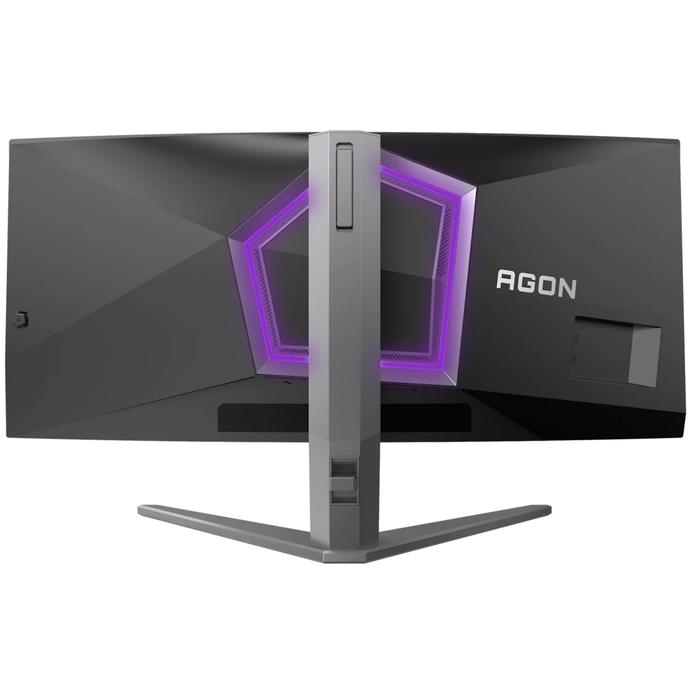 A large main feature product image of AOC AGON AGP346UCSD QD-OLED - 34" Curved 1440p 360Hz 0.03Ms Gaming Monitor