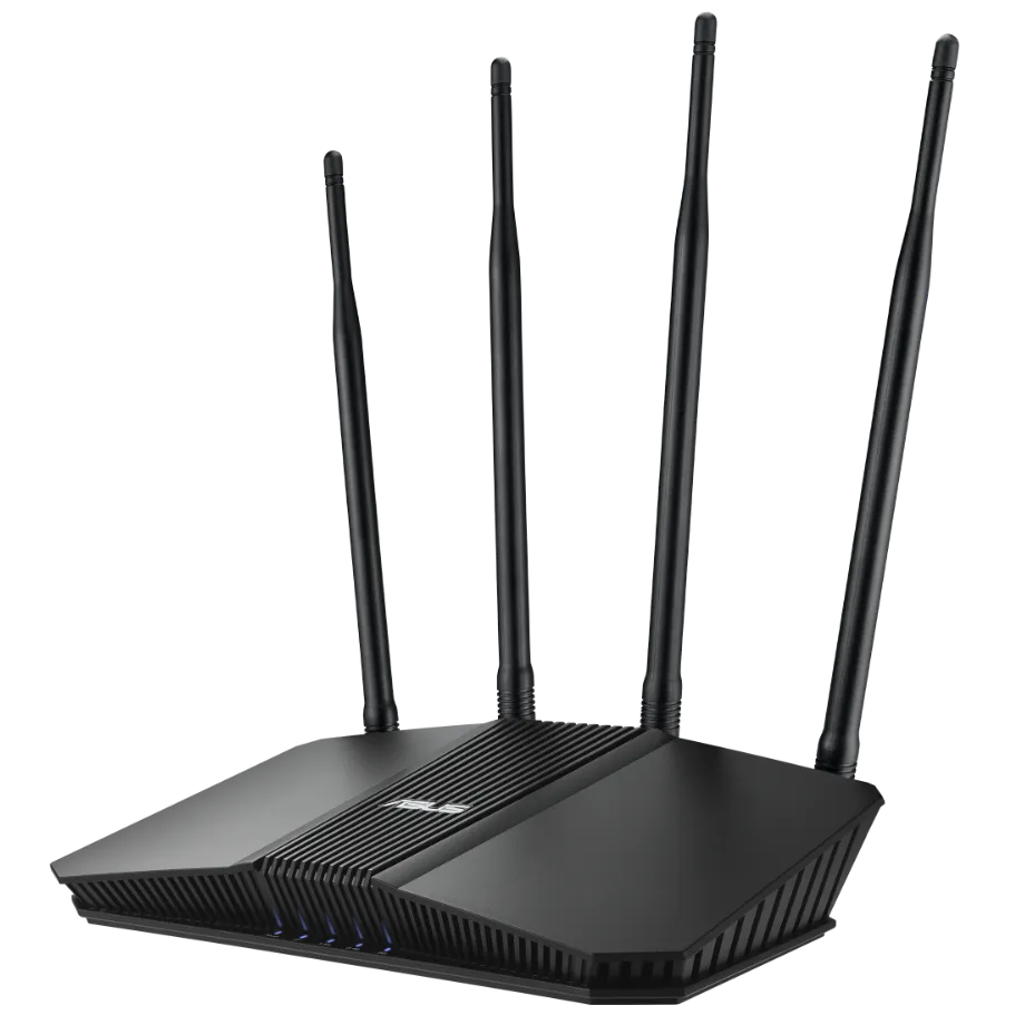 A large main feature product image of ASUS RT-BE3600HP Dual Band Wi-Fi 7 AiMesh Extendable Router