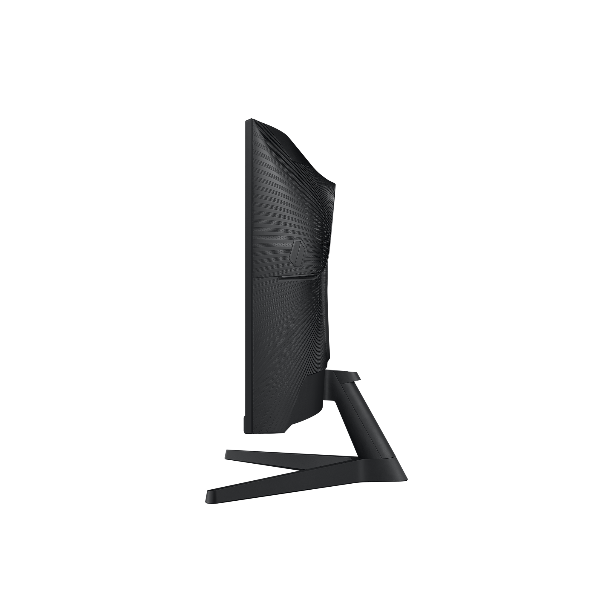 A large main feature product image of EX-DEMO Samsung Odyssey G55C - 27" Curved 1440p 165Hz VA Gaming Monitor