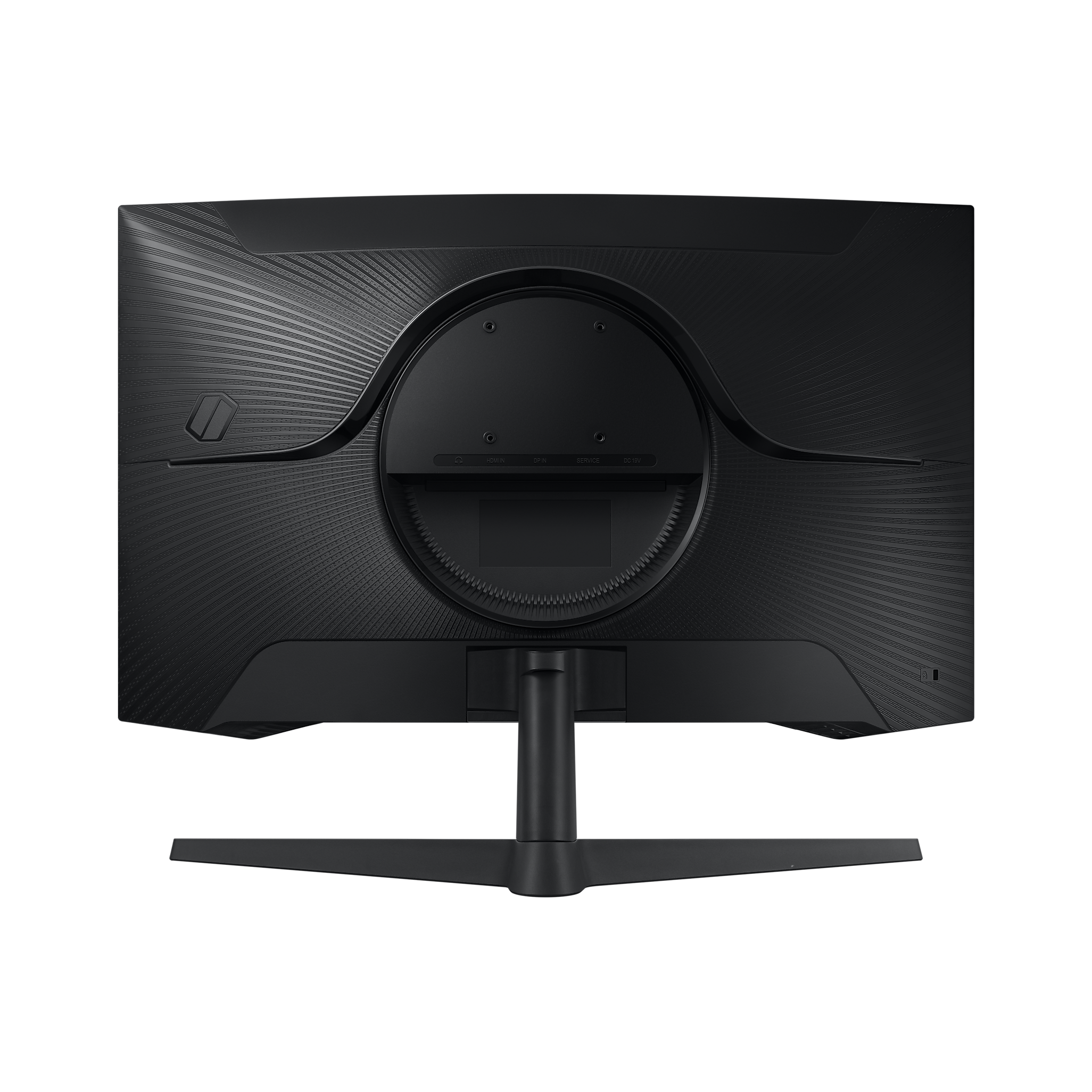 A large main feature product image of EX-DEMO Samsung Odyssey G55C - 27" Curved 1440p 165Hz VA Gaming Monitor