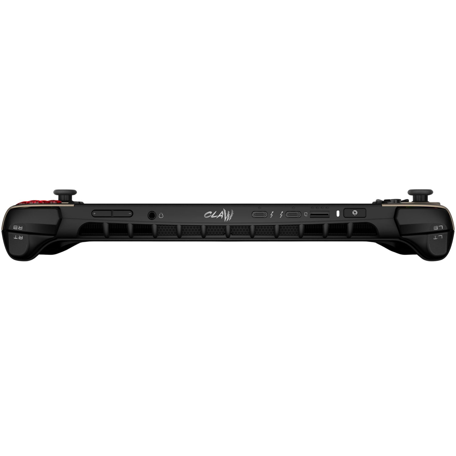 A large main feature product image of EX-DEMO MSI Claw 8 AI+ (A2VM) - 8" 120Hz, Core Ultra 7 258V, 32GB/1TB - Win 11 Gaming Handheld