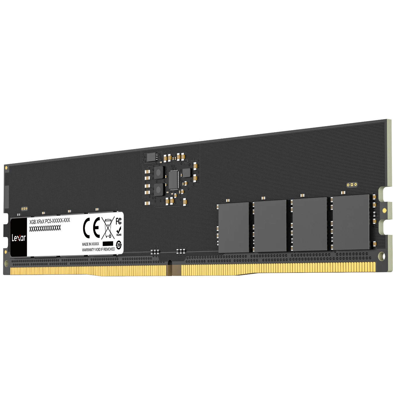 A large main feature product image of Lexar 8GB Single (1x8GB) DDR5-5600 C46