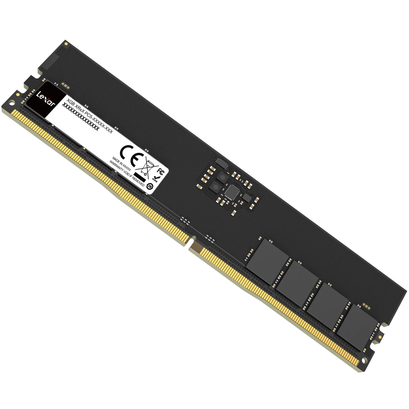 A large main feature product image of Lexar 8GB Single (1x8GB) DDR5-5600 C46