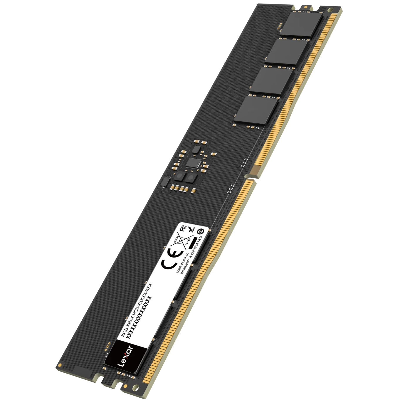 A large main feature product image of Lexar 8GB Single (1x8GB) DDR5-5600 C46