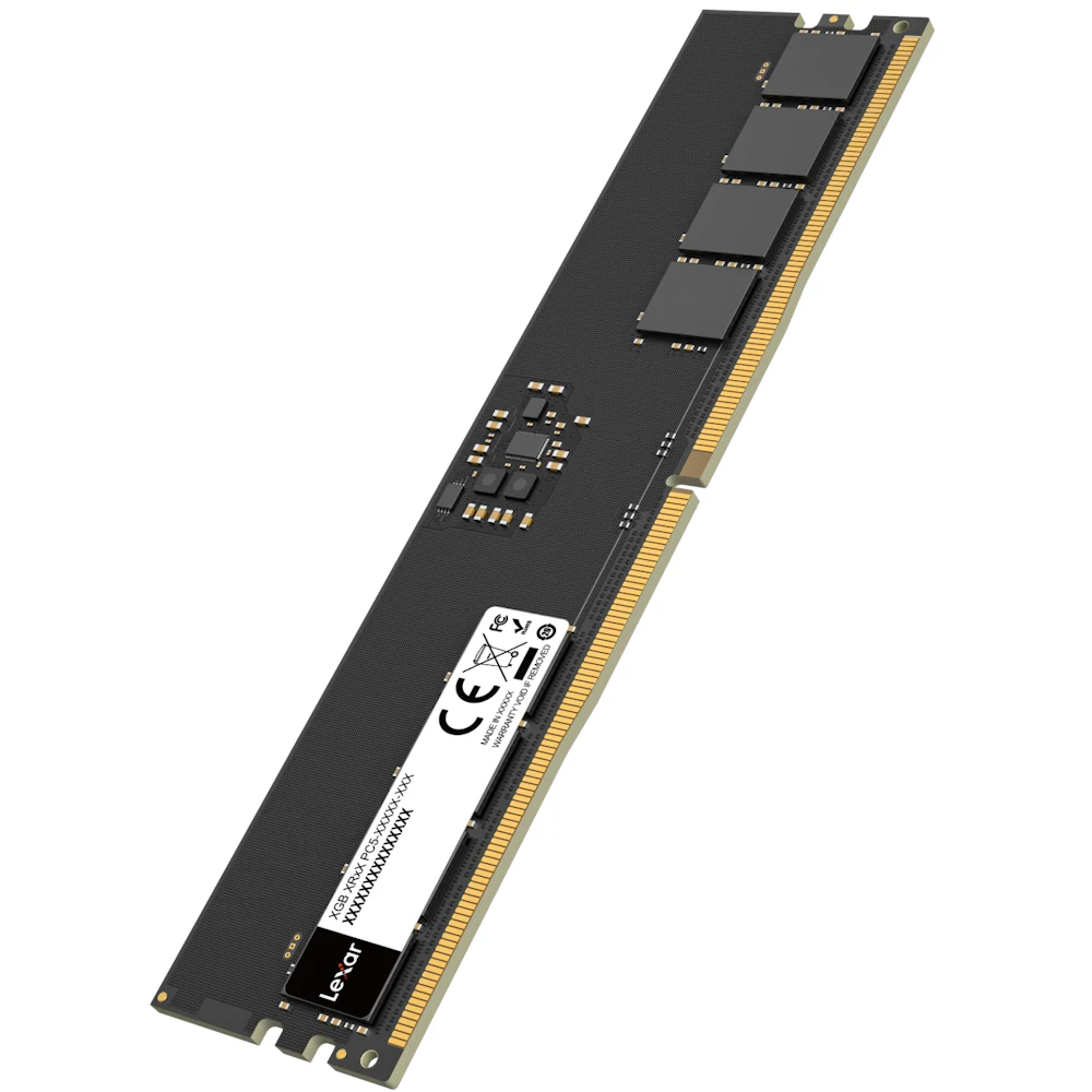 A large main feature product image of Lexar 8GB Single (1x8GB) DDR5-5600 C46