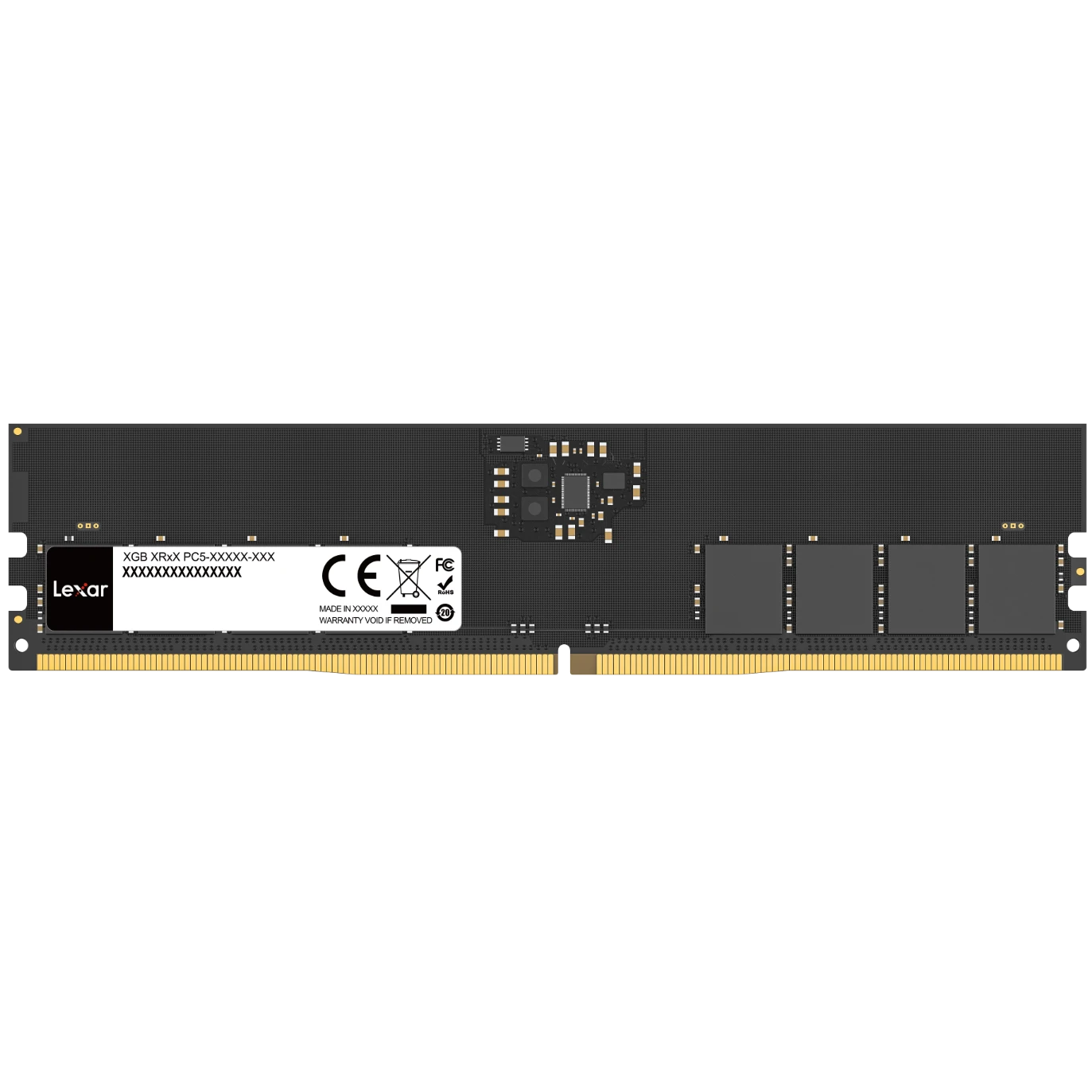 A large main feature product image of Lexar 16GB Single (1x16GB) DDR5-5600 C46