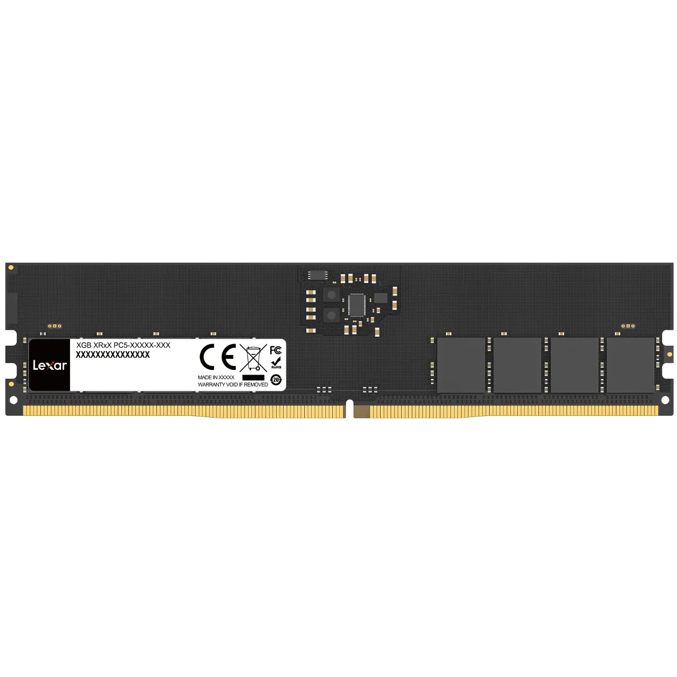 A large main feature product image of Lexar 16GB Single (1x16GB) DDR5-4800 C40