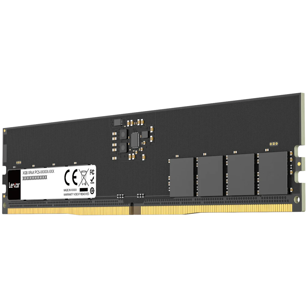 A large main feature product image of Lexar 16GB Single (1x16GB) DDR5-4800 C40