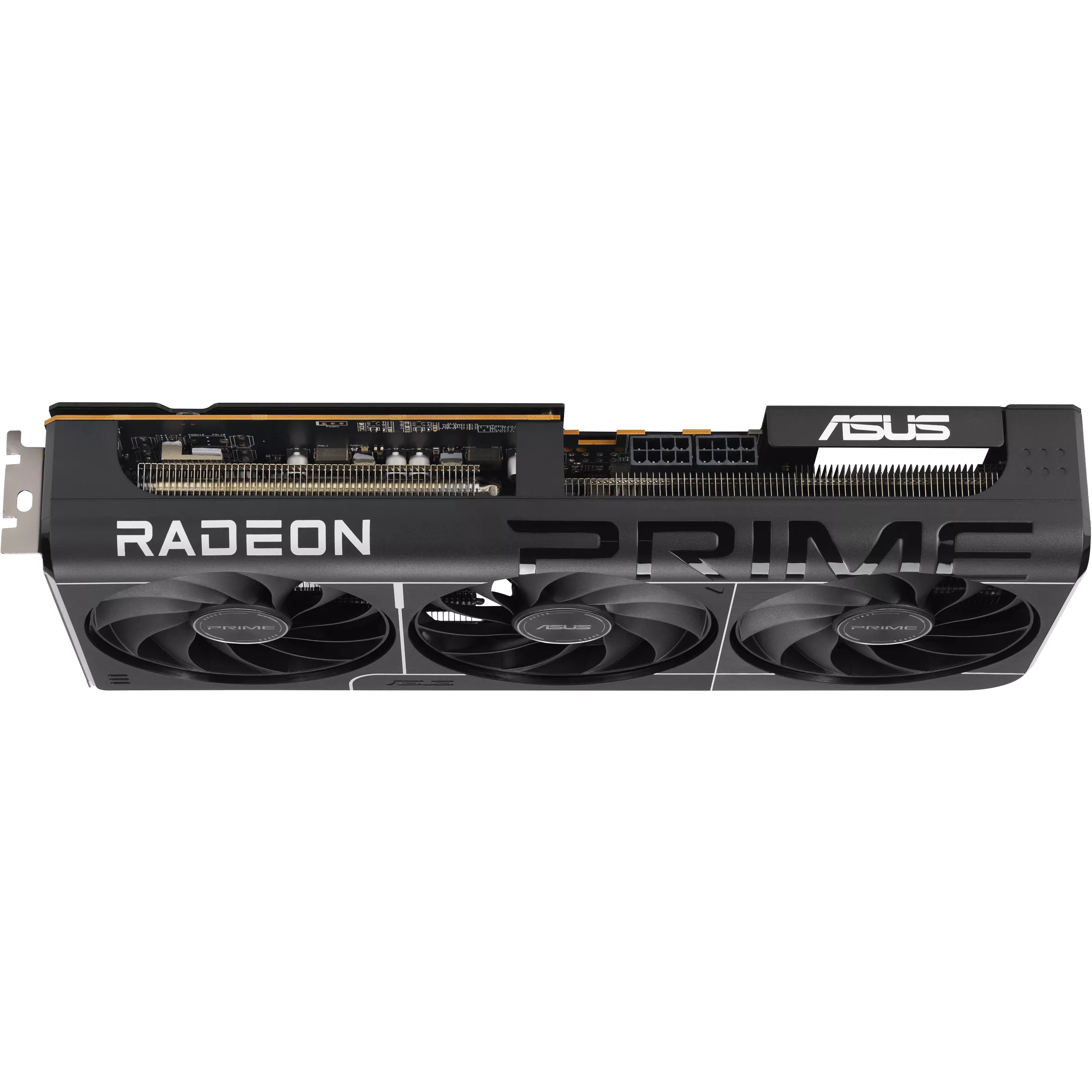 A large main feature product image of ASUS Radeon RX 9070 GRE EVO OC 12GB GDDR6