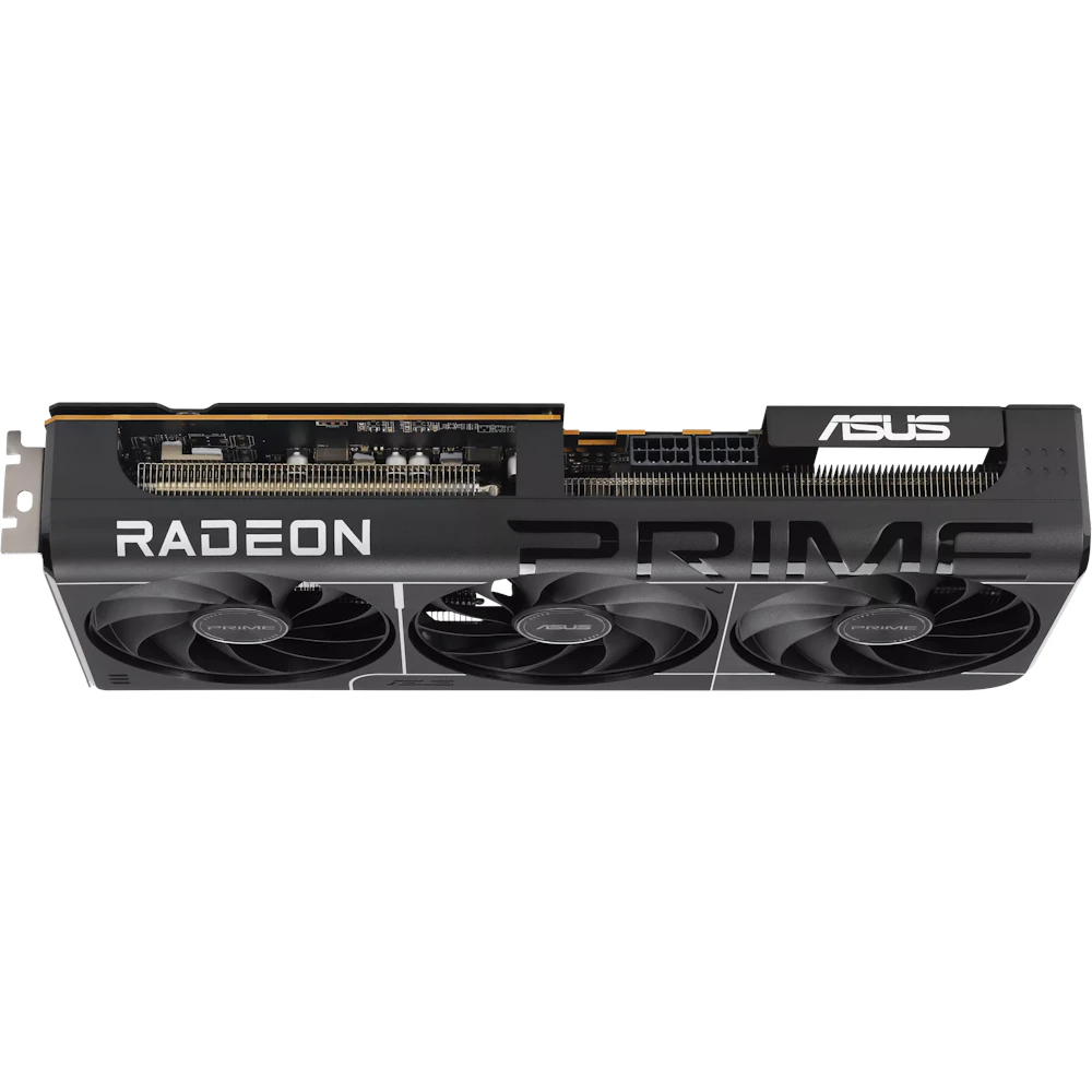 A large main feature product image of ASUS Radeon RX 9070 GRE EVO OC 12GB GDDR6
