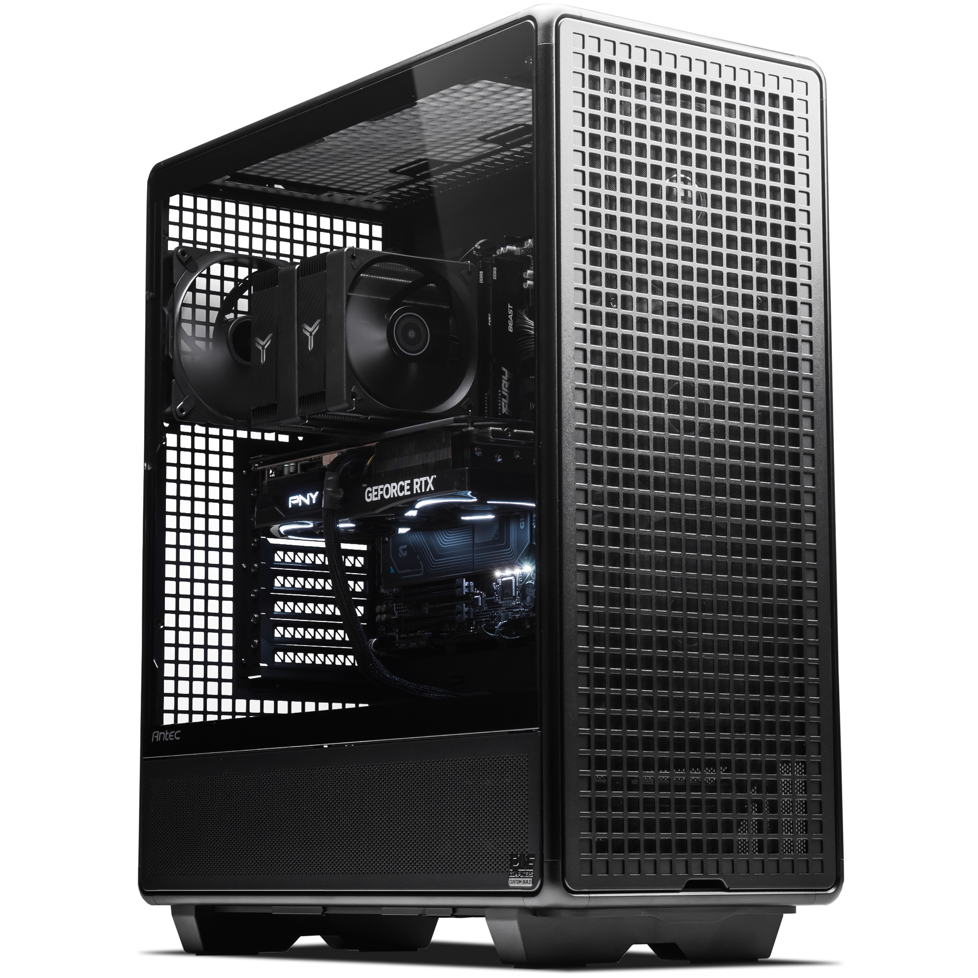 A large main feature product image of PLE Maven 3D Development Prebuilt Workstation PC