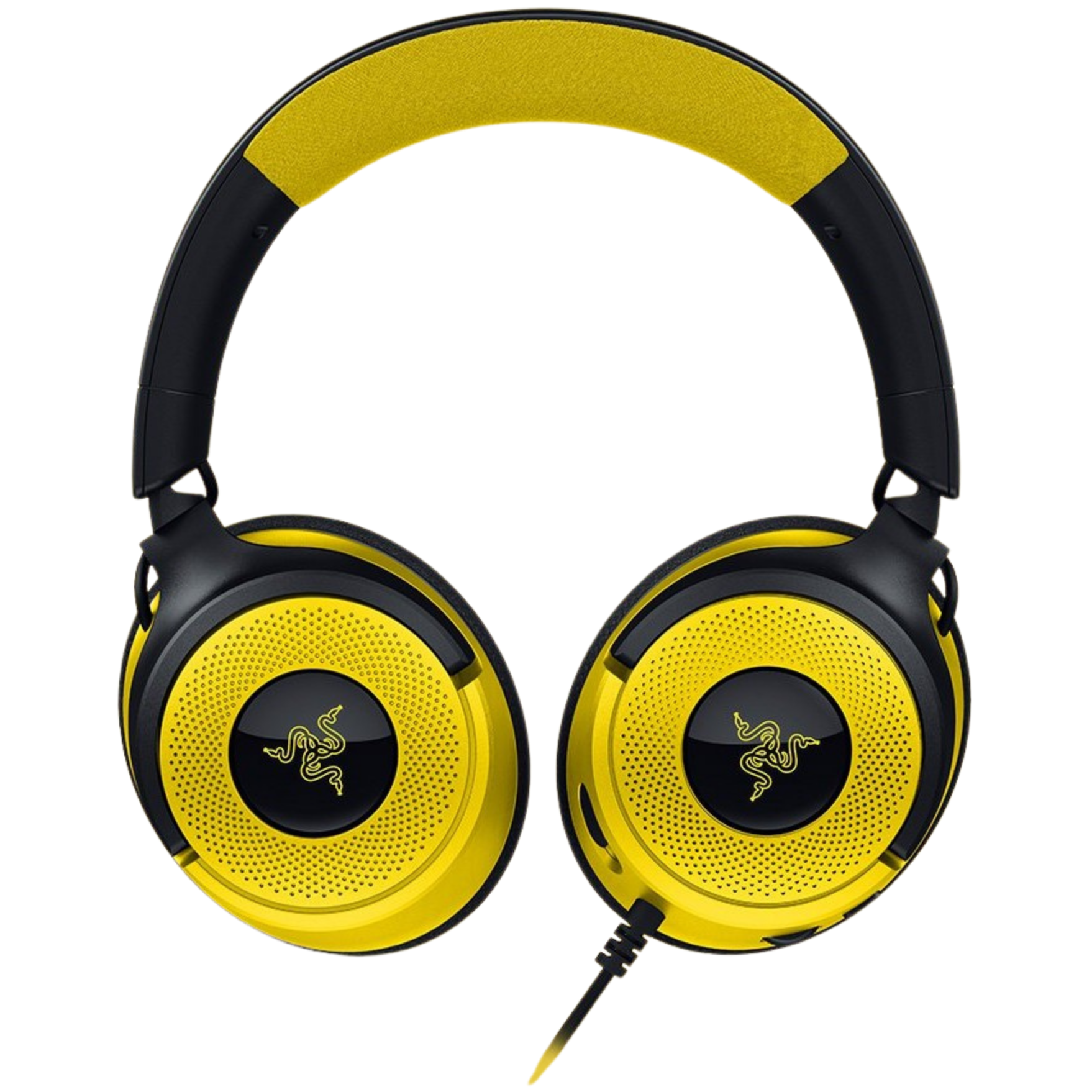 A large main feature product image of Razer Kraken V4 X - Wired Gaming Headset - Pikachu/Eevee Edition